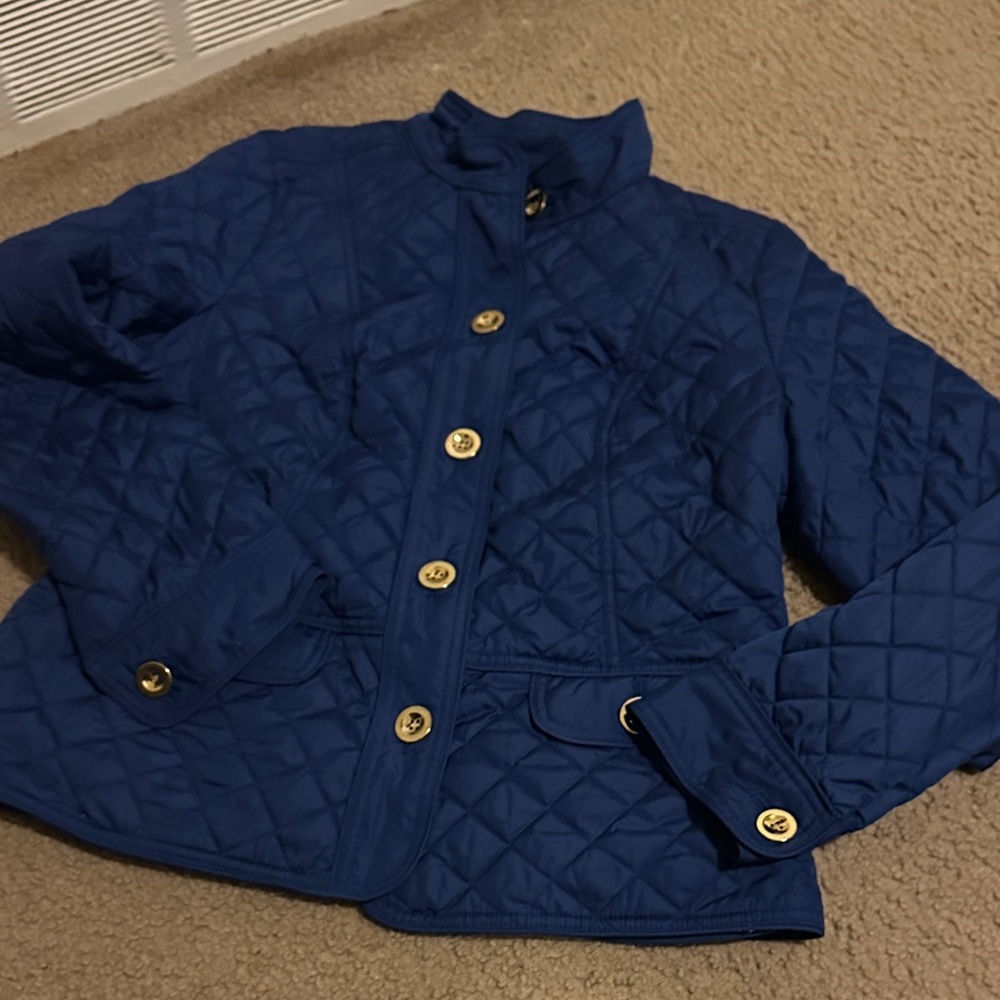 Quilted Blue charter club  Jacket woman size L